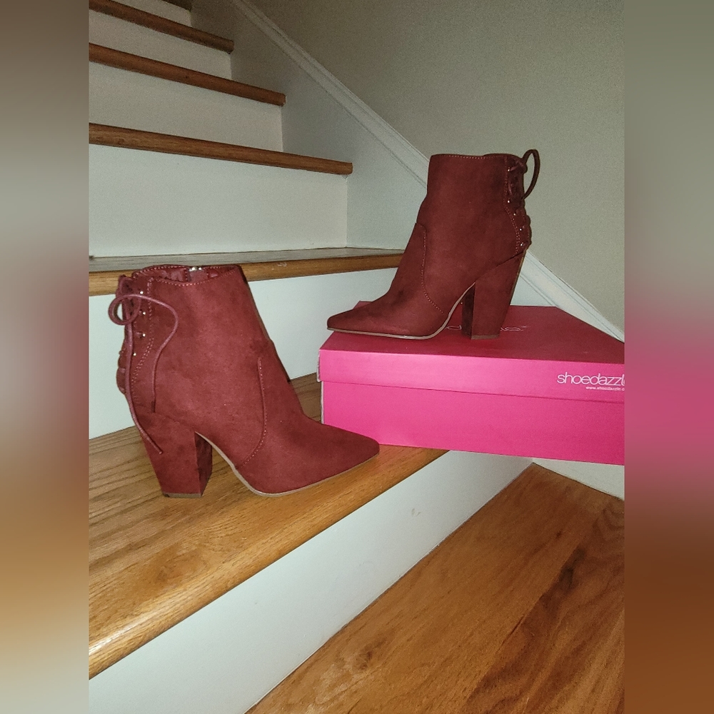 NEW Rust Lace up Booties